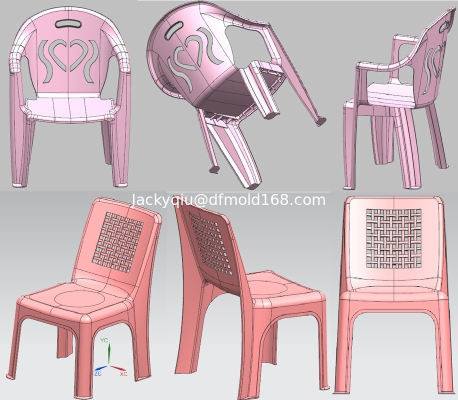 PP high quality plastic chair mold,plastic chair and table mold making